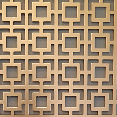 1000mm x 665mm x 0.8mm Corso Gold Anodised Radiator Grill
