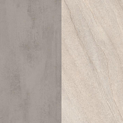 4100mm x 640mm x 8mm F638 / F676 Chromix Silver / Sand Grey Calvia Stone Splashback