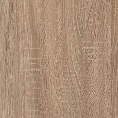 2800mm x 610mm x 18mm Grey Bardolino Oak Melamine Faced MFC Edged 2 Long 0.8mm ABS