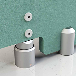 150mm Partition Support Leg SAA (12-21mm)  Cubicle Fitting